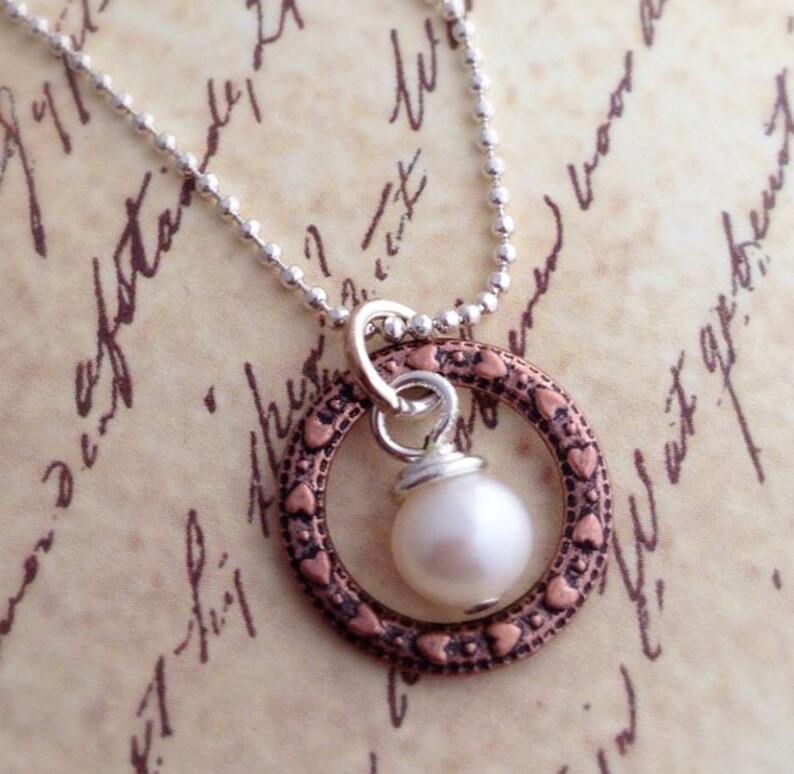 Purity Necklace Freshwater Pearl guard Your Heart Etsy
