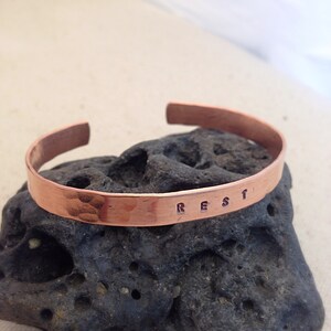 Personalized Copper Cuff Bracelet 画像 2