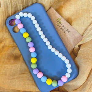 Phone Lanyard – Phone Strap – Beaded Phone Charm – Colorful Jewelry