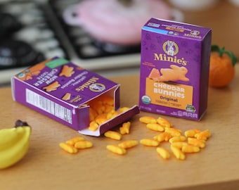 Galletas en miniatura con forma de conejito para muñecas Blythe