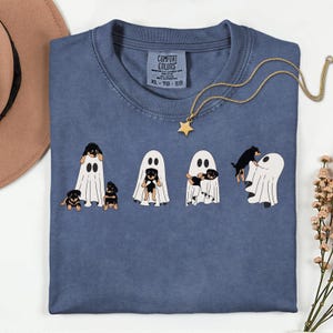 Ghost Dogs Halloween Tee | Comfort Colors Dog Mom Shirt