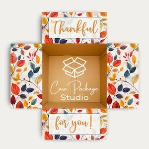 Thankful for you Care Package Sticker Kit, Fall Care Package Flap Stickers, College Student Care Package Labels, Thanksgiving Gift Box label
