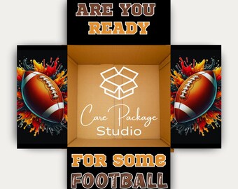 Football Care Package Sticker Kit, College Care Package Box Flaps, LDS Missionary Gift Box Labels, Long Distance Care Package Decorations