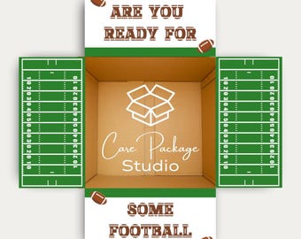 Football Care Package Sticker Kit, College Care Package Box Flaps, LDS Missionary Gift Box Labels, Long Distance Care Package Decorations