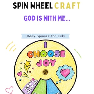 Joy Lesson Spinner Craft – Kids Bible Activity (Printable)
