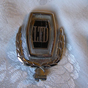 Vintage Ford LTD Hood Ornament Emblem Block Letters