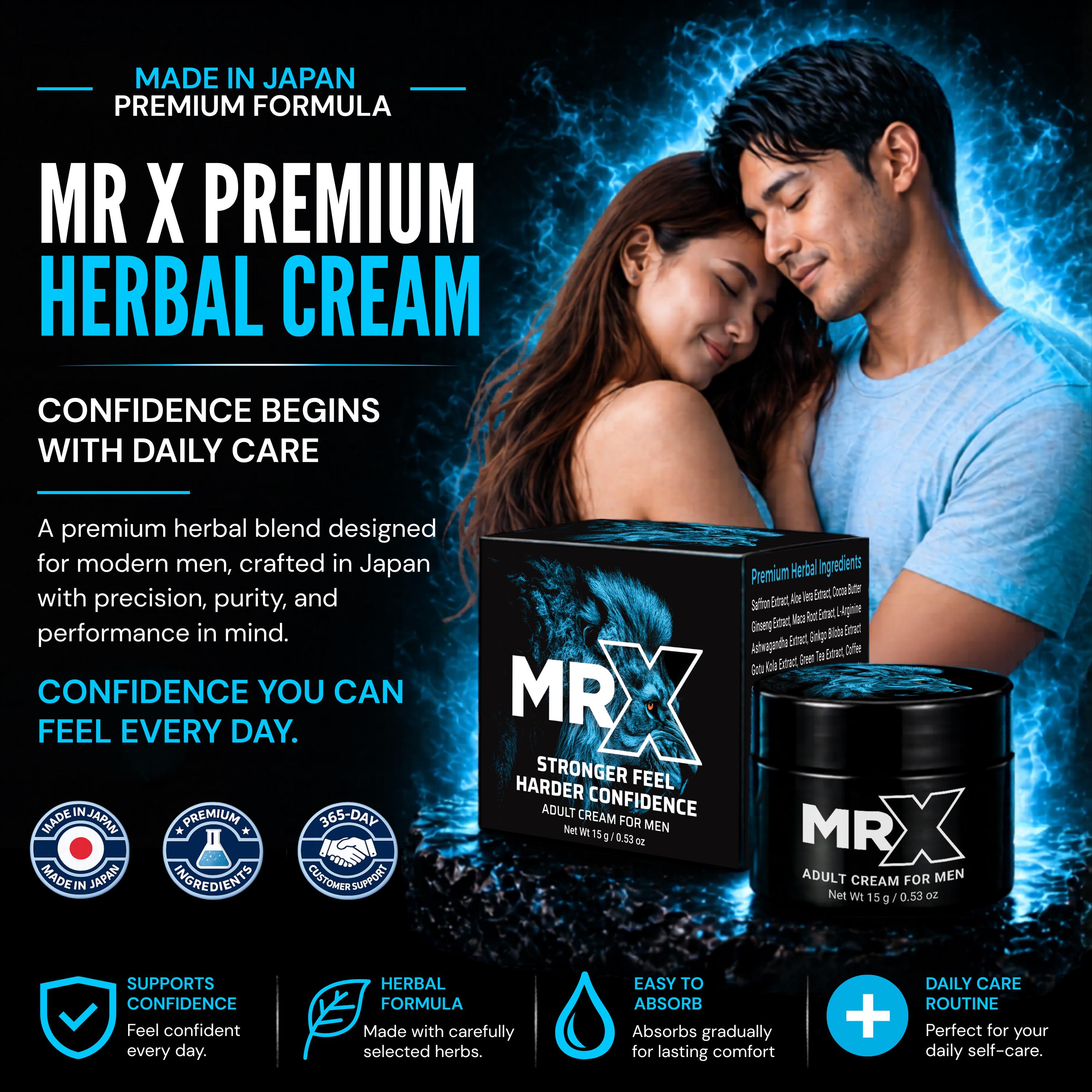 MRX Japanese Herbal Cream for Men | Made in Japan | Natural