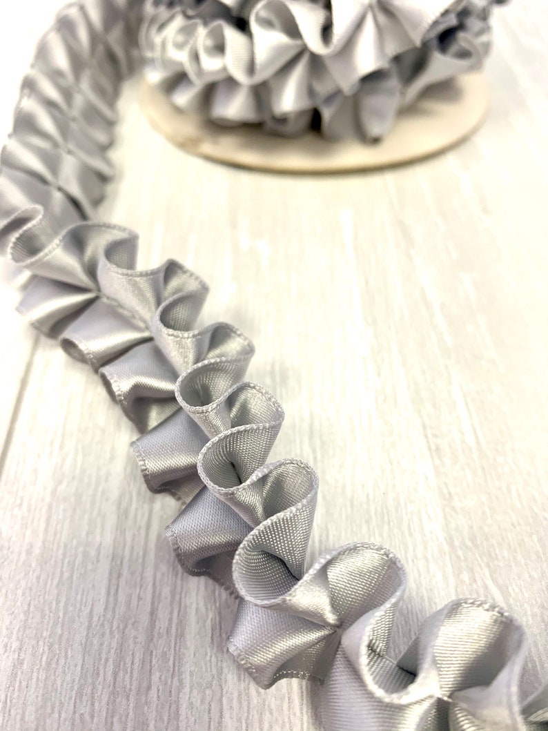 SOLD HOLD for Jeanne Silver Ruffle Trim Ruffle Trim Silver - Etsy