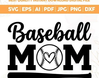 Baseball Mom SVG PNG,Trendy Sports Design,Baseball Mom Svg,Gift For Her,game day png,Cricut cut files