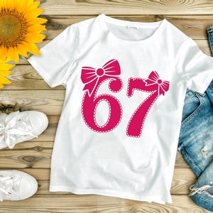 67 meme 67 svg, Cute 67 png, 6-7 meme design, Six Seven png, Six Seven Shirt design, Viral 6/7 png, Funny Saying Shirt, funny 6 7 design png Six Seven Funny Meme SVG PNG, Birthday Shirt Design (Digital Download) Six Seven 67 PNG SVG Cut File, Funny Viral Meme 67 Svg for Cricut Silhouette, Gen Alpha Trendy Printable Png for Shirts Mugs Crafts