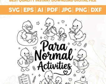 Cute Para Normal Activities Paraeducator Teacher Assistant SVG PNG,special education svg,school Staff Clipart,Western School Teacher Graphic