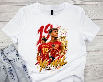 Lamine Yamal PNG, Spain Football Player PNG, Soccer Shirt Design, Vintage Spain Soccer Art, Football Fan Sublimation, Digital Download