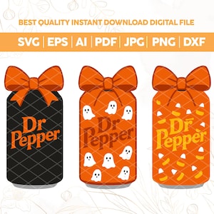 Dr Pepper Coquette Halloween PNG, Cute Dr Pepper Shirt, Cute Halloween Design, Trendy Dr. Pepper PNG, Iridescent Halloween, Spooky Season