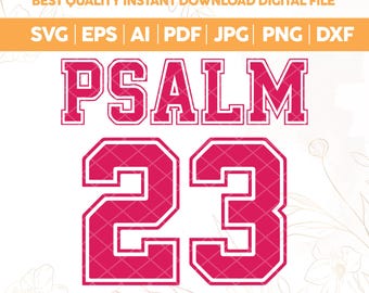 Psalm 23 Football Jersey SVG PNG, The Lord Is My Shepherd Bible Verse Design, Christian Faith Sublimation, Jesus Worship Digital Download