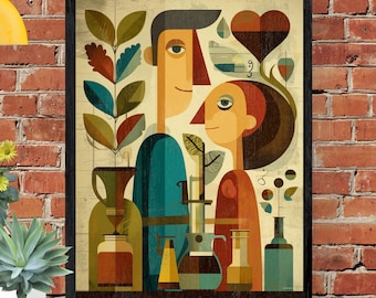 Modern Coffee Wall Print: Minimalist Kitchen Art (Digital Download)