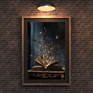Magical Reading Poster: Butterfly Book Fantasy (Digital Download)