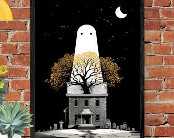 Haunted House Wall Decor (Digital Download)