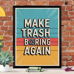 Want impactful walls? Hang an environmental sign to start dialogue | Earth Posters | Sustainability Poster | Earth Day Poster