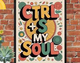 Fun Classroom Poster: Funny, Retro-Modern Style (Digital Download)