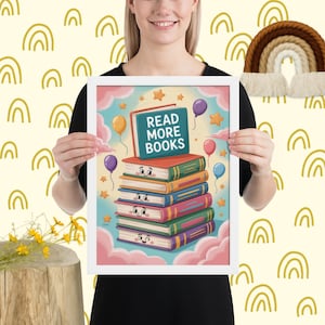 Read More Books Poster: Classroom Decor for Young Readers