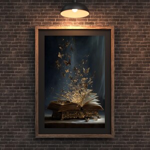Butterfly Book Wall Art: Fantasy Print (Digital Download)