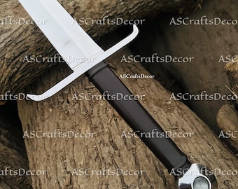 Espada larga vikinga forjada a mano en Alejandría / Hoja medieval del siglo XV / Regalo para él