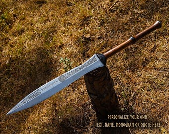 Handcrafted Zulu Iklwa Spear High Carbon Steel Handmade Warrior Spear with Wooden Shaft