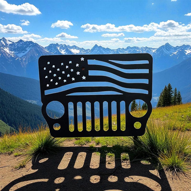 Metal Wall Art Jeep - Etsy