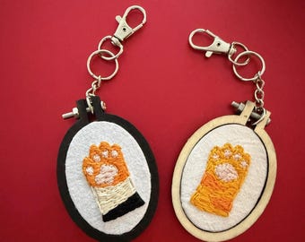 Cat Paw Keychain