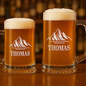 Custom Beer Stein, Engraved Beer Mug, Laser Etched Beer Mug, Beer Glass, Custom Beer Mugs, Groomsmen Beer Mug, Etched Beer Mug, Engraved Mug