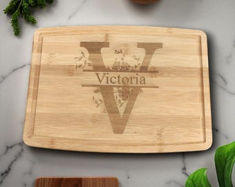 Laser Engraved Bamboo Cutting Board