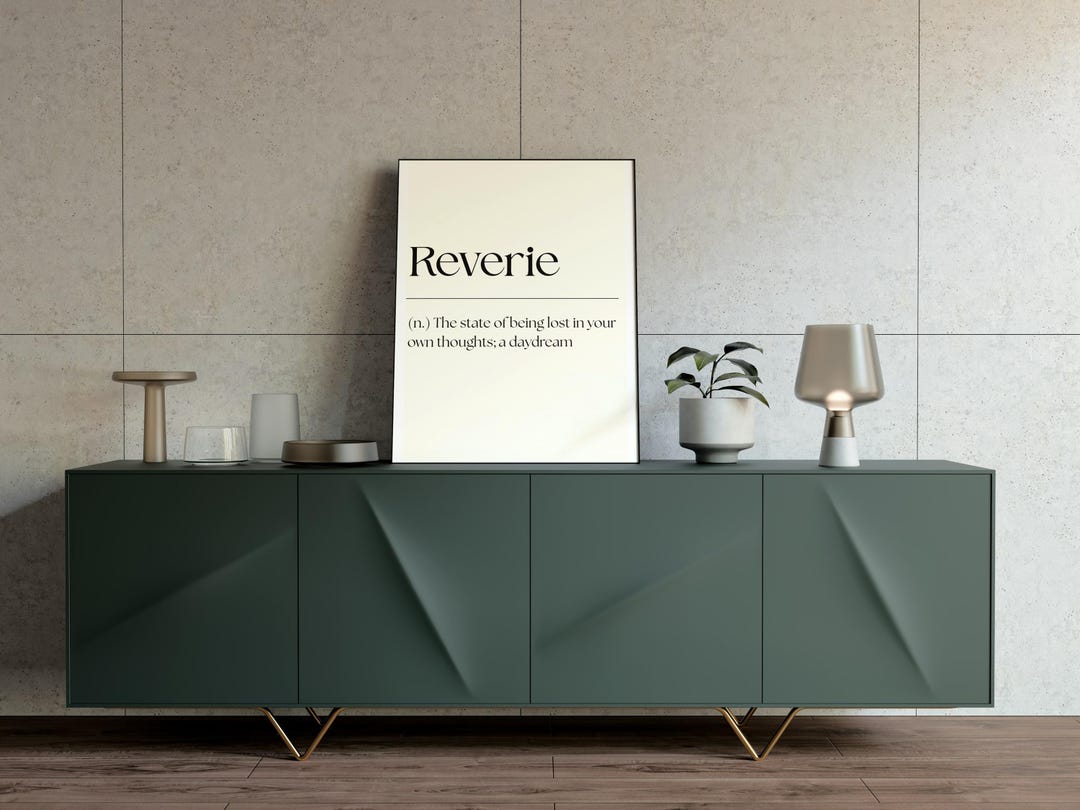 Define Reverie Reverie Definition Art Print – Inspirational Typographic Poster ...