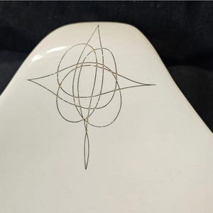 1950&#39;s Hall Hallcraft Eva Zeisel Fantasy MCM 12 3/4&quot; Serving Bowl Teardrop