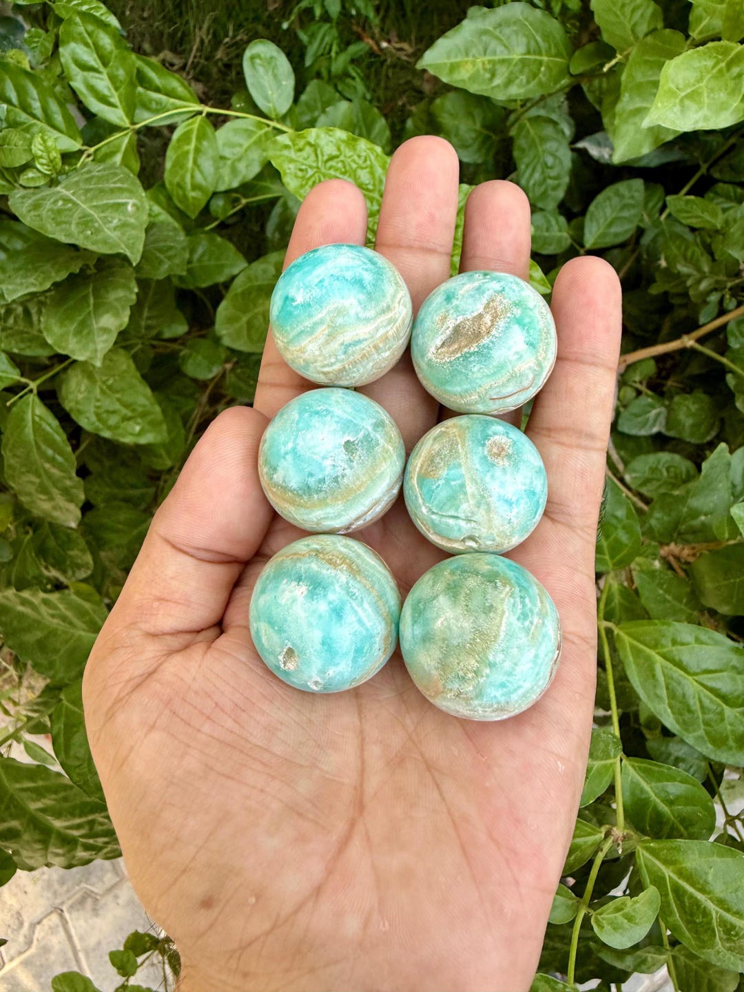 ブルーアラゴナイト方解石球 | 研磨天然水晶球 - ミニ球状宝石 - Etsy 日本