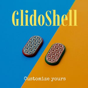 GlidoShell - Magnetic Fidget Slider with Customizable Shell Textured
