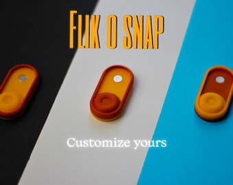 Flik-O-Snap - Magnetic Snap Switch Slider with Custom Colors