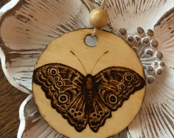 Butterfly Wood Gift Tag, Ornament, Decor