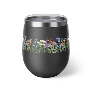 Floral Insulated Cup, Perfect for Travel, Picnics, Camping, Travel Mug