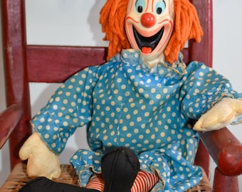 Vintage Bozo the Clown Pull String Doll 1963 Mattel - Etsy