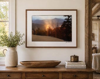 Vintage Blue Ridge Mountain Photo Print John Fletcher, Jr North Carolina NOS