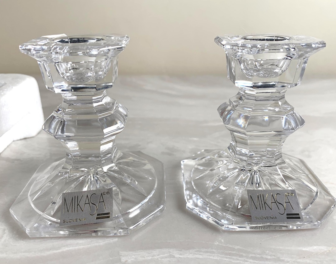 Mikasa Crystal Candle Holdersnull
