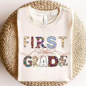 1st Grade Teacher T-Shirt: Comfort Colors Organic Cotton Back to School Gift