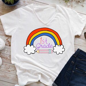 1st Grade Teacher T-Shirt: Comfort Colors Organic Cotton Back to School Gift