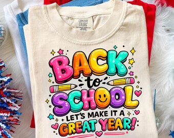 Back To School Shirt, First Day Teacher Outfit, Elementary Student Graphic Tee