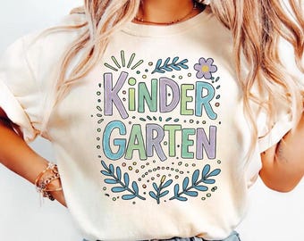 Comfort Colors® Kindergarten Teacher Shirt, Back to School Team Tee Gift