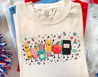 Comfort Colors Teacher Shirt, Classroom Friends Graphic Tee, Back To School Apparel