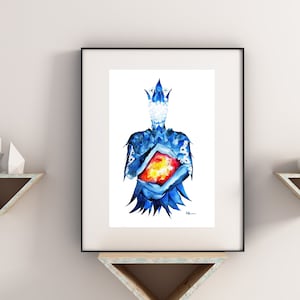 Print of Type 1, The Reformer, Enneagram Type 1, Enneagram art, giclee print, watercolor print