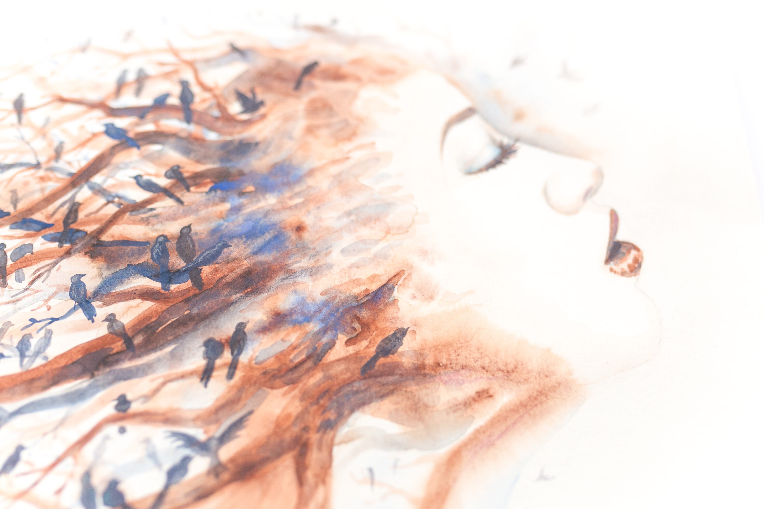 Print of mindfulness Watercolor Print Autumnal - Etsy