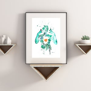 Print of Type 5, The Investigator, Enneagram Type 5, Enneagram art, giclee print, watercolor print