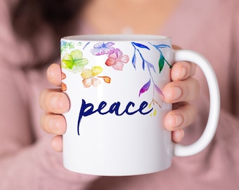 Enneagram Type 9 Mug, Peace Mug, ceramic mug, drinkware